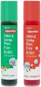 SOAPEN Kids' Roll-On Hand Soap | As Seen on Shark Tank | Fun, Colorful Soap Pen | Encourages Proper Handwashing (3-Pack: Fresh Pear/Berry Blast/Tangy Tangerine) (Fresh Pear/Tangy Tangerine)