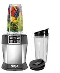 Nutri Ninja Auto iQ 1000 Watt Blender with two Tritan Material Jars (Silver)