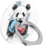 Goodsprout Phone Ring for iPhone Grip Cool Boxing Panda Pattern Holder Kickstand for Cell Phone Tablet Case Accessories Finger Ring Stand