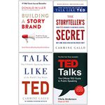 Building a StoryBrand, The Storyteller's Secret, Talk Like TED, TED Talks 4 Books Collection Set