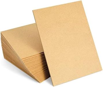 Juvale 30 Sheets Thin MDF Wood Boards for Crafts, 2mm Medium Density Fiberboard (6 x 8 in, Brown)