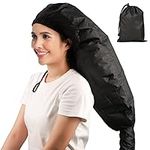 Bonnet Hooded Hair Dryer Attachment, Segbeauty Extra Large Adjustable Deep Conditioning Cap, Upgraded Drying Heat Cap with Elastic Strap for Natural Curly Textured Hair Care, Fast Drying, Styling