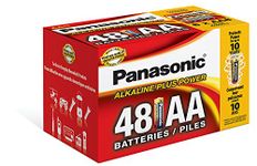 Panasonic Energy Corporation LR6PA/48PC Alkaline Plus Power AA Alkaline Battery, 48 Pack