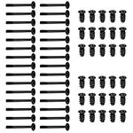 iplusmile 60pcs Computer Case Fan Screws Kit, PC Fan Screws Chassis Fan Screws Computer Screw Set Radiator Screws Flat Case Fan Screw