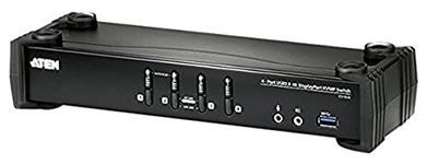 Aten 4-Port USB 3.0 4K DisplayPort Kvmp Switch (Cables Included)