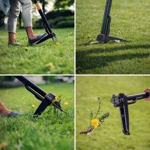 Fiskars Weed Cutter 90cm – Manual Garden Weeding Tool