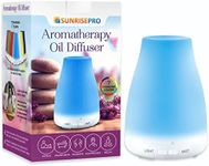 Oil Diffuser (120ml) Perfect For Dispenser Of Essential Oils Bottle Set | Good Substitute For Humidier Heater To Calm Your Mind, Body & Spirit, Help To Sleep Well Without Medication, Great Companion To Combat Nasty Colds, Flu, Dry Nostrils Or Stuffy Nose | Transform Your Home, Office Or Apartment Smelling Like Amazing & Relaxing by SunrisePro