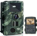 Lalalumi Wildlife Camera Wifi 60MP/4K with Night Vision Motion Activated, Trail Camera Bluetooth IP66 Waterproof, Night Vision Camera No Glow Night Vision 120° Detection for Garden Outdoor