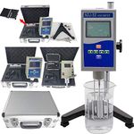 VTSYIQI Digital Viscometer Digital Rotational Viscosity Meter Liquid Viscometer Rotary visometer Fluidimeter 1~100000mPa.s Accuracy ±1% NDJ-5S with RS232 Interface 4 Rotor Viscosity Measurement