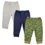 Luvable Friends Baby Boys' Cotton Pants, Camo, 4T