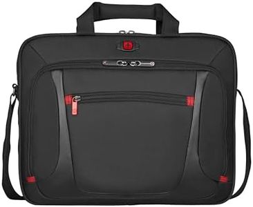 Wenger 600643 Sensor 15.4" Laptop Briefcase, Padded laptop compartment with iPad/Tablet/eReader Pocket in Black (9 Litres)