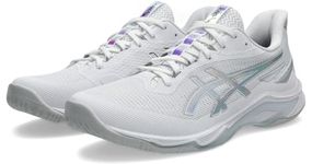 ASICS Unisex Netburner Ballistic FF 4 White/Pure Silver Volleyball Shoes - 8 UK Men/ 7 UK Women (1053A079.100)