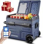 BODEGACOOLER 12V Portable Refrigerator,48 Quart(45L) Car Fridge,RV Car Refrigerator,Portable Fridge Freezer, -4℉-68 Cooler WiFi APP Control 12/24V DC and 100-240V AC for Car,Travel(2 Doors)