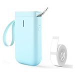 NIIMBOT D11 Label Maker Machine with Tape, Mini Label Printer, Portable Wireless Label Printer, for Phone Pad Office Home Organization USB Rechargeable (Green)