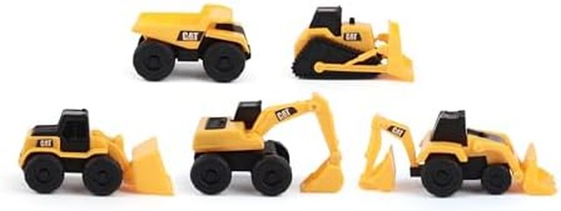 Cat 82150 Little Machines 5-Pack Vehicle, Yellow