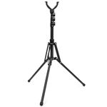 HUNTPAL Shooting Tripod Stand Hunting Stick Gun Rifle Shooting Rest with Removable 360° Rotation V Yoke, Versatile Portable Foldable Matt Aluminum 16"-62" Gun Support for Shooting Range Practice