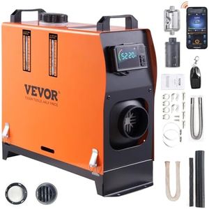 VEVOR Diesel Air Heater, 12V 5KW Integrated Diesel Heater with Remote and LCD Display, 5L Tank Compact Diesel Heating Solution, Quick Warm-up for RVs, Trailers, Campers, Boats