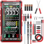 ANENG Digital Multimeter Tester TRMS 9999Counts Smart Auto-Ranging Rechargeable anti-burning Ohm Amp VoltMeter with NCV,DC/AC Current,Voltage,Resistance Diodes,Continuity,Capacitance,Temperature