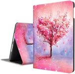 iPad Case 6th Generation, iPad 5th Generation Case, iPad Air 2/Air 1 Case, iPad 9.7 Case for Girls Women, Adjustable Stand Multi Viewing Case Auto Wake/Sleep, Love Tree