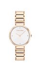 Calvin Klein Analogue Quartz Watch for women with Carnation gold colored Stainless Steel bracelet - 25200140