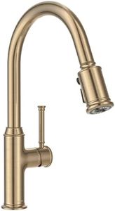 Lava Odoro Champagne Gold Kitchen Faucet with Pull Down Sprayer