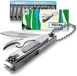 [Made in Korea] ROYAL 12pcs Nail clippers with knife & opener, Chain