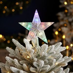 Vivvi App Based Star Tree Topper, 7.5" 10 LEDs