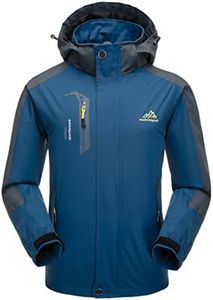 Naudamp Hommes Veste Imperméable en Plein Air Légère Softshell Manteau De Pluie Escalade Vêtements De Randonnée Montagne Multi-Poches Coupe-Vent