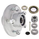 SCITOO Boat Trailer Hub with Galvanized Idler Hub 5 Lug on 4 1/2 Bolt Pattern 68149 x 44649 Bearing fit for 3500lb