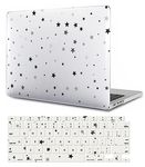 Laptop Shell Compatible with MacBook Air 11 inch 2015 2014 2013 2012 2011 2010 Release A1370 A1465, Hard Plastic Pattern Protective Case and Keyboard Cover for Mac Air 11.6, Stars