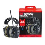 3M WorkTunes Connect + AM/FM Wireless Hearing Protector with Bluetooth Technology, Bluetooth Hearing Protection with a 26 dB Noise Reduction Rating