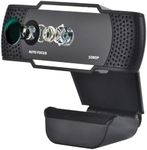 EACH AutoFocus Full HD Webcam 1080P with Privacy Shutter - Pro Web Camera with Dual Digital Microphone - USB Computer Camera for PC Laptop Desktop Mac Video Calling, Conferencing Skype YouTube