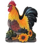 (1, Normal) - Farm Rooster on Sunflowers Kitchen Napkin Holder