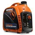 Generac 8251 GP2500i 2,500-Watt Gas Powered Portable Inverter Generator - Compact and Lightweight Design - Produces Clean, Stable Power - COsense Technology - CARB Compliant - Orange/Black