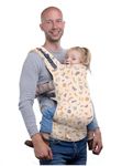 Beco Toddler Carrier with Extra Wide Seat, 100% Cotton Toddler Carrying Backpack Style and Front-Carry, Lightweight & Breathable Child Carrier, Toddler Sling Carrier 20-60 lbs (Geometric)