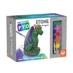 MindWare Paint Your Own Mosaic Dragon - Craft Kit Includes Weather-Resistant Stone Dragon, Paint and Brush - Ages 8 and Up