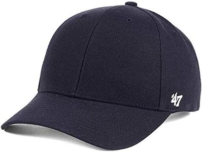 '47 Blank Classic MVP Cap, Adjustable Plain Structured Hat for Men and Women – Navy