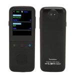 Language Translator Device, Portable Two Way Instant Translator, 112 Languages Offline Real Time Smart Voice Translator with 2.4inch Touch Screen for Travel Business (Black)