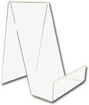 EPOSGEAR Medium Plastic Acrylic Perspex Book Plate Retail Display Stand Holder - Perfect for Schools, Nurseries, Libraries etc (Clear)