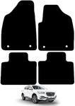 Carsio Carpet Car Mats For MG HS Hybrid 2019 to 2023 Tailored Fit Floor Mat Set Complete Accessory Black Custom Fitted - All Weather, Anti-Slip Backing & Black Trim