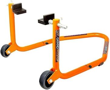 Grand Pitstop Universal Standard Rear Paddock Stand for Motorcycle with Swingarm Rest (Dismantable, Orange, Motorcycle Weight Up to 185 Kgs)