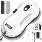 Robot Window Cleaner, 5600Pa Super Suction, Remote Control, Intelligent Edge Monitoring, Automatic Spraying System, 4M Safety Rope, Suitable for All Smooth Surfaces (Window cleaning machine A)