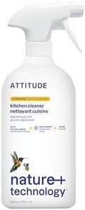 ATTITUDE Kitchen Cleaner, EWG Verified, Advanced Degreasing Power, Plant and Mineral-Based, Vegan, Citrus Zest, 27.1 Fl Oz