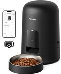 PETLIBRO Automatic Cat Feeder, Battery Operated Smart WiFi App Control, Wireless & Compact Design, Dry Food Auto Dispenser with Timer, Portion Adjustable Biscuit Feeding, 30 Days Between Charges