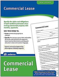 Adams Commercial Lease, Forms and Instructions (LF140),White