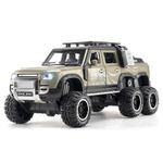 Metro Toys & Gift® Land Rover Defender Pickup 1:24 Scale Die-cast Model Metal Pull Back Toy car for Kids with Openable Doors & Light, Music Toy Vehicle for Kids 【Colors as Per Stock】