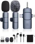 Wireless Lavalier Microphone for Camera/Iphone/Android/Phone/Pc/Ipad,Mini Microphone Wireless Microphones,Small Tiny Usb Clip on streaming lav Lapel Mic for Video Recording,Podcast,Tiktok,Youtube