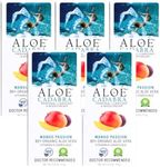 Aloe Cadabra Flavored Personal Lubricant Organic Passion Lube for Anal Sex, Oral, Women, Men & Couples, Mango Passion 2.5 Ounce (Pack of 5)