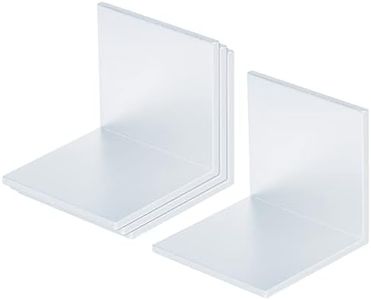 4 Pack L Shape Bracket, 3½ x 3½ x 3½ inch Aluminum Angle 6061, DIY Corner Braces Shelf Bracket 90 Degree Connector, Aluminum Angle Profile Support, Thickness 5mm