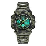 Watch Kid's Watches Boys Analog Digital Quartz Sport Electronic Military Dual Time Waterproof LED Back Light 164Ft 50M Water Resistant Calendar Alarm Stopwatch Multifunction